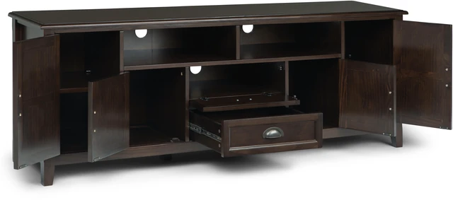 Alt view image 6 of 6 - Burlington - 72" TV Media Stand - Mahogany Brown
