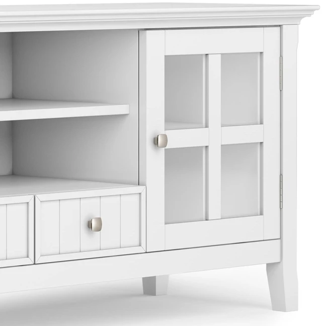 Alt view image 6 of 7 - Acadian - 60" TV Media Stand - White