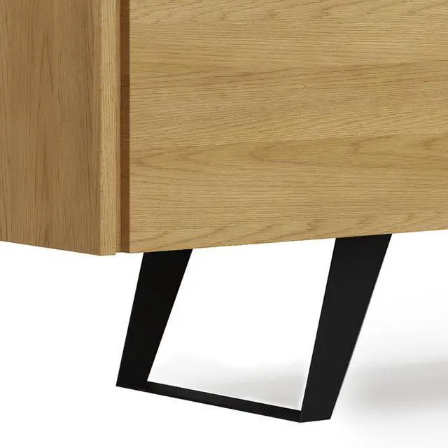 Alt view image 5 of 7 - Lowry - 72" TV Media Stand - Oak