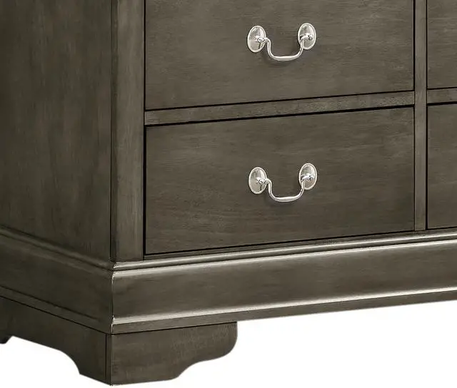 Alt view image 5 of 6 - Louis Phillipe G3105-TV Media Chest , Gray