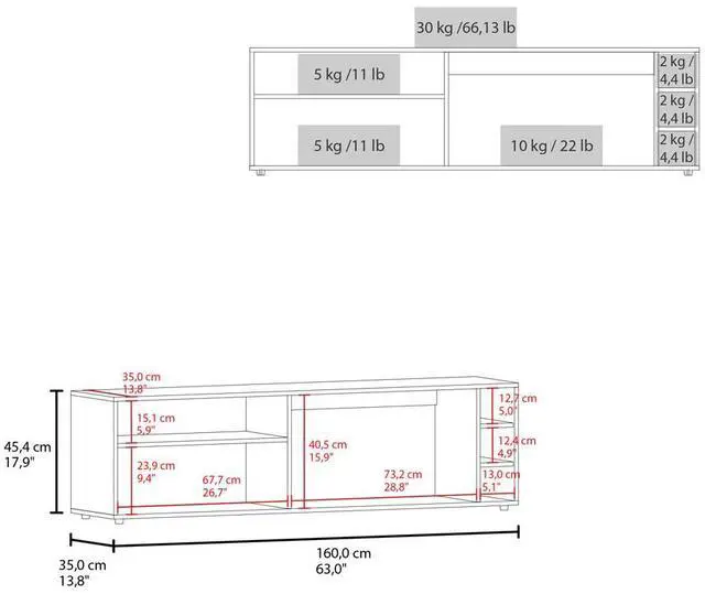Alt view image 3 of 7 - Mountainair Tv Stand, Living Room, Black