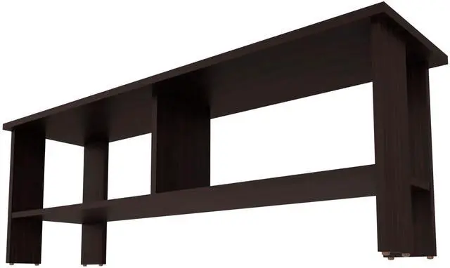 Alt view image 2 of 6 - Stained Walnut TV Stand with Open Storage