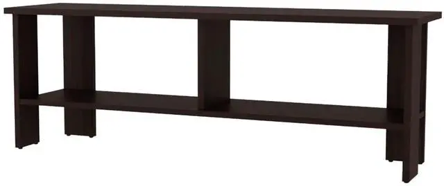 Alt view image 3 of 6 - Stained Walnut TV Stand with Open Storage