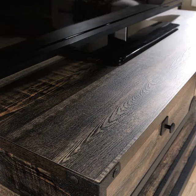 Alt view image 2 of 7 - TV Stand, For TVs up to 52", Brown finish