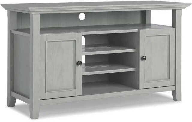 Main image of Amherst 54 inch Solid Wood TV Media Stand in Fog Grey