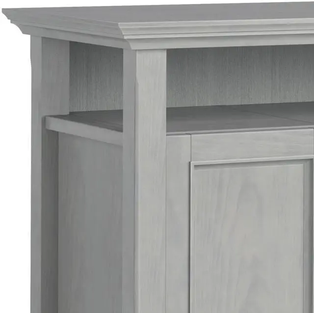 Alt view image 2 of 7 - Amherst 54 inch Solid Wood TV Media Stand in Fog Grey