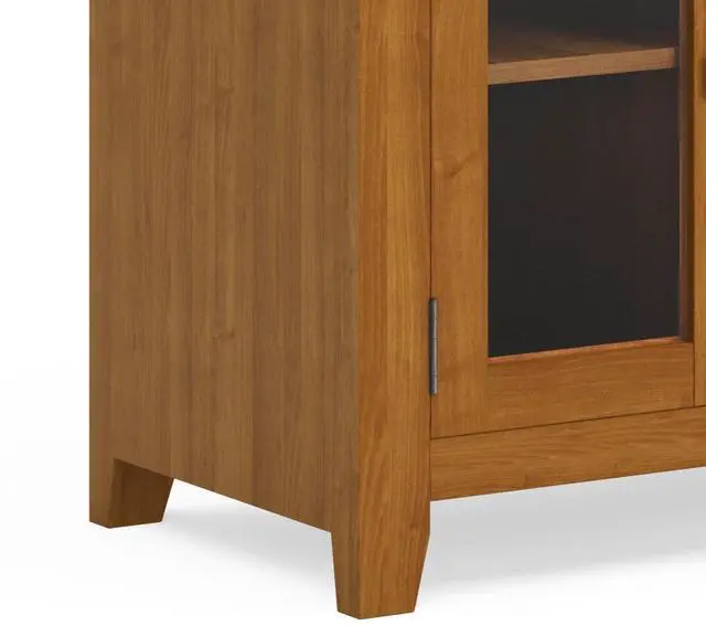 Alt view image 5 of 7 - Cosmopolitan - 72" Wide TV Media Stand - Light Golden Brown