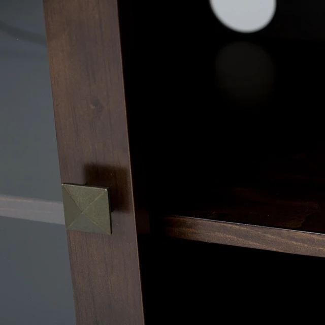 Alt view image 3 of 7 - Cosmopolitan - TV Media Stand - Mahogany Brown