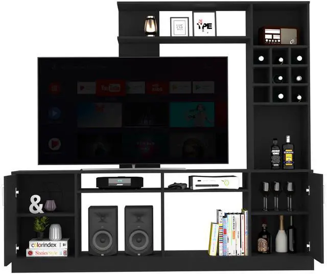 Alt view image 5 of 7 - Entertainment Center Modoc, Living Room, Black