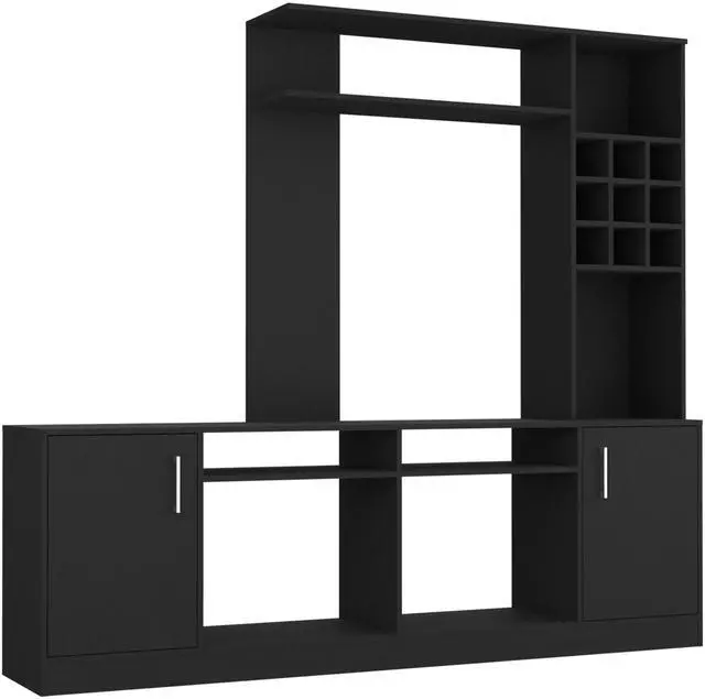 Alt view image 7 of 7 - Entertainment Center Modoc, Living Room, Black