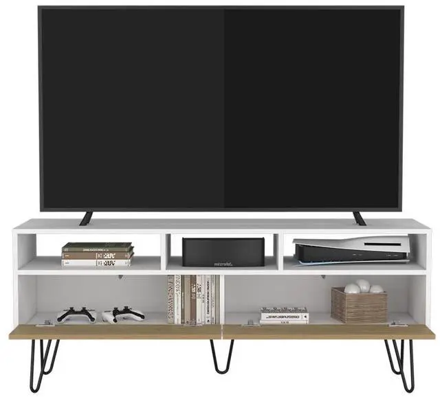 Alt view image 3 of 5 - Glenns Ferry Tv Stand, Living Room,  White/Macadamia