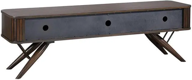Alt view image 4 of 7 - Stewart Walnut TV Stand with Sliding Door
