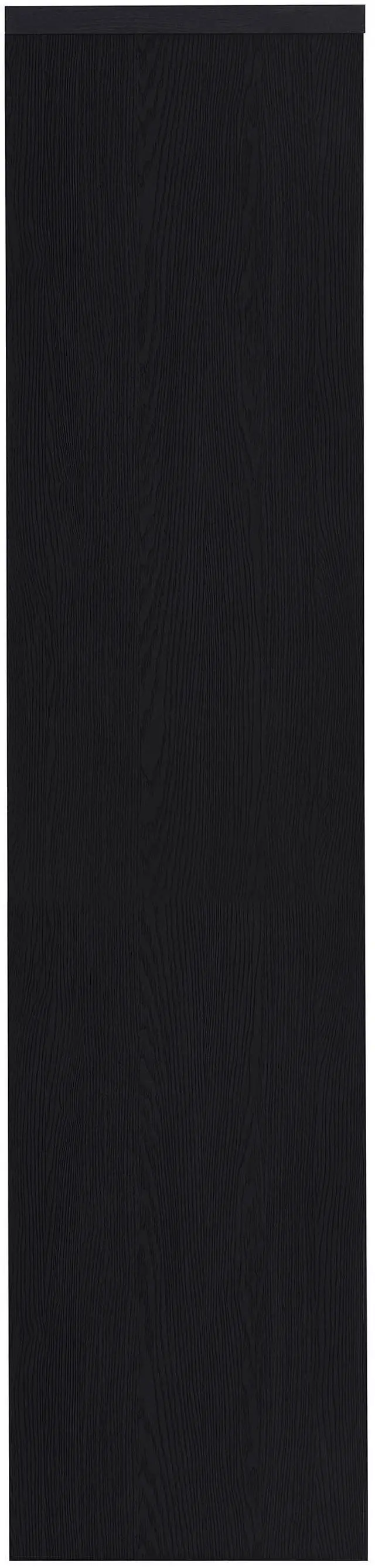 Alt view image 7 of 7 - Sloat Black 3-shelf Media Tower Entertainment Pier