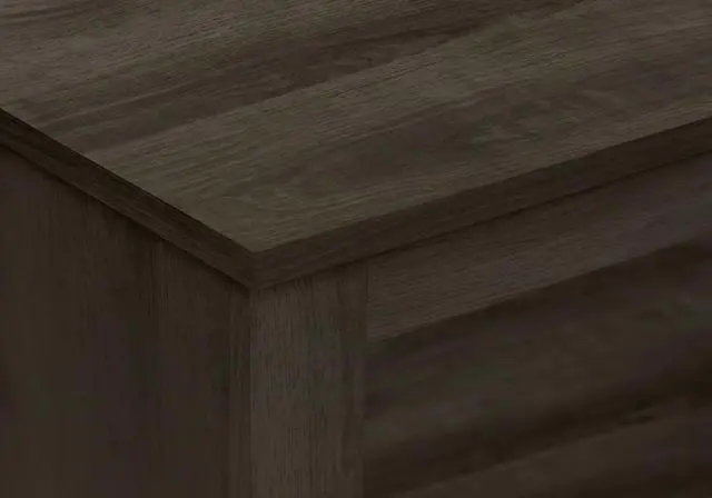 Alt view image 6 of 7 - Tv Stand, 42 Inch, Console, Media Entertainment Center, Storage Shelves, Living Room, Bedroom, Brown Laminate, Contemporary, Modern