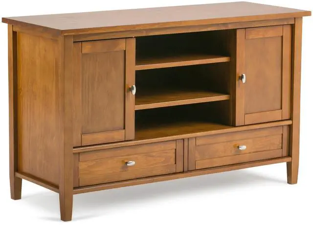 Main image of Warm Shaker - TV Media Stand - Light Golden Brown