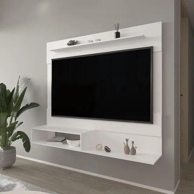 Main image of Floating Entertainment Center Albuquerque, Living Room, White