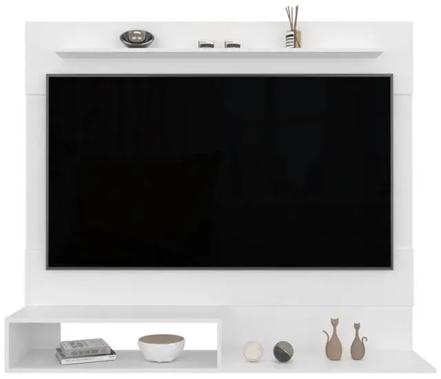 Alt view image 6 of 7 - Floating Entertainment Center Albuquerque, Living Room, White