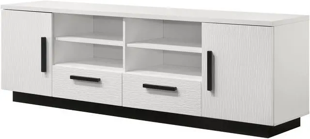 Main image of Matilda 70.5" White Finish TV Stand with Drawers