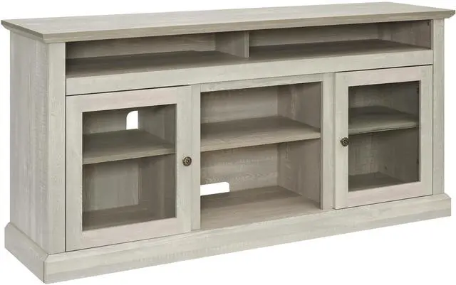 Alt view image 6 of 6 - Contemporary TV Media Stand Modern Entertainment Console for TV Up to 65" with Open and Closed Storage Space, Stone Gray, 60"W*15.75"D*29"H