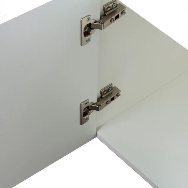 Alt view image 5 of 7 - TV Stand for 65+ Inch TV, Modern TV Stand for Living Room, Entertainment Center with Storage & 2 Drawers, TV Media Console Cabinet for Bedroom, White