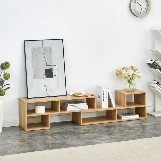 Main image of 2 Pieces Cube TV Stand,Free Combination Gaming Entertainment Center Media Stand,Open Storage Bookcase Shelf for Living Room,2 Shelf Bookcase L-Shaped TV Console Stand,with Dimensions of 47.2*12*13.4.
