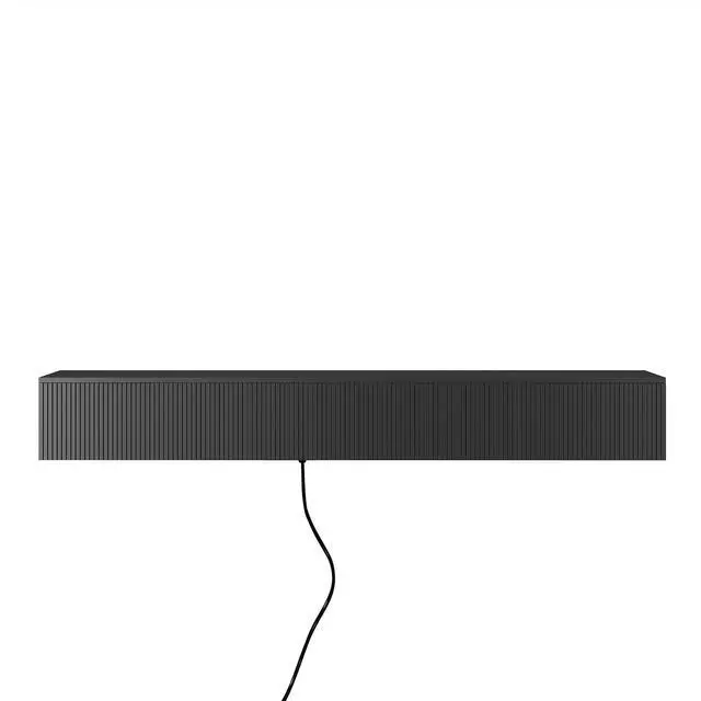 Alt view image 2 of 7 - Floating TV Stand Wall Mounted with 16 Color LEDs,69" Modern TV Stand, Floating TV Cabinet Entertainment Center for 55 60 65 Inch TV,Black