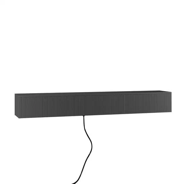 Alt view image 3 of 7 - Floating TV Stand Wall Mounted with 16 Color LEDs,69" Modern TV Stand, Floating TV Cabinet Entertainment Center for 55 60 65 Inch TV,Black