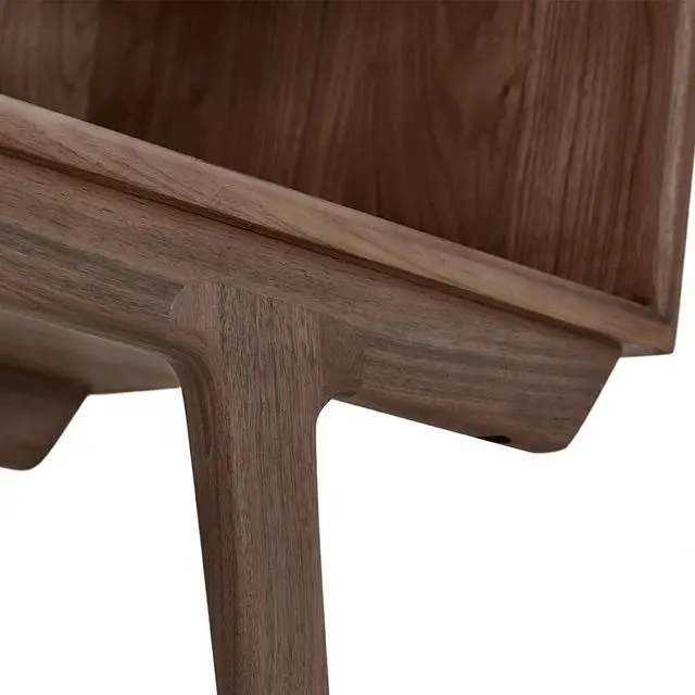Alt view image 4 of 7 - Strathcona Contemporary Walnut Wood Media Cabinet / Solid Walnut