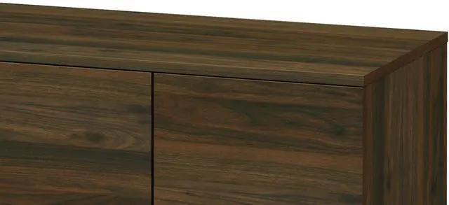 Alt view image 2 of 5 - Amidon TV Stand for TVs up to 47.3", with 2 Storage Shelves& 1 Cabinet, Modern Entertainment Centre for TV in Living Room in Walnut