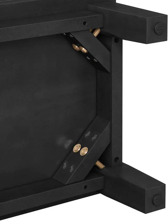 Alt view image 5 of 7 - Modern Mid-Century Media Console with 4 Drawers and Cable Management, TV Console Table for TVs up to 75",Entertainment Center for Living Room and Office(Black)