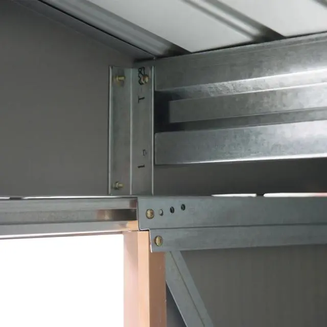 Alt view image 5 of 7 - 7' x 4' Outdoor Storage Shed, Garden Tool House w/ Foundation Kit Vents