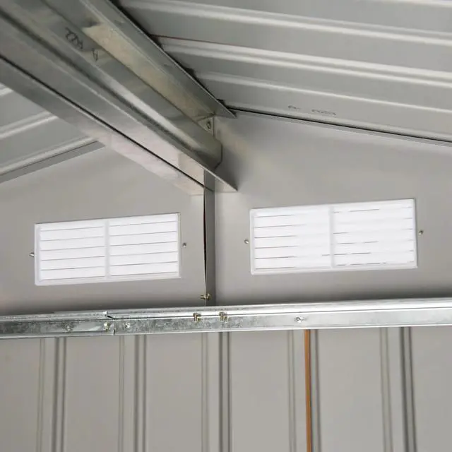 Alt view image 2 of 7 - 7' x 4' Outdoor Storage Shed, Garden Tool House w/ Foundation Kit Vents