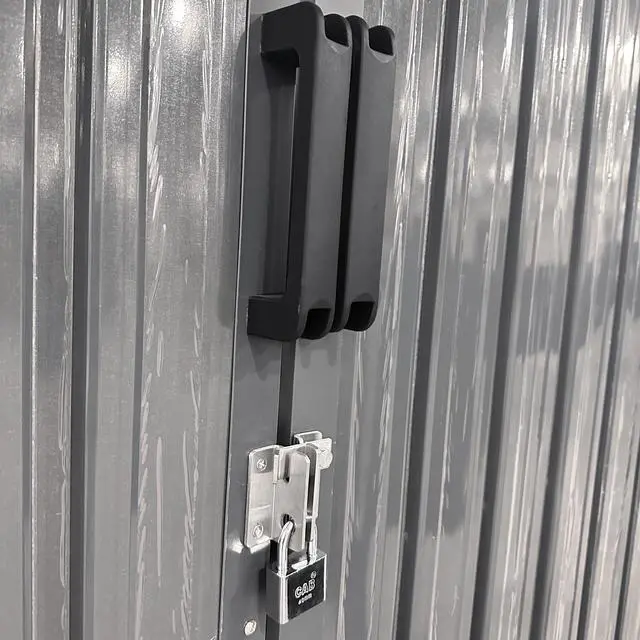 Alt view image 4 of 7 - Outdoor Storage Shed 20x13 FT, Metal Garden Shed Backyard Utility Tool House Building with 2 Doors and 4 Vents for Car,Truck,Bike, Garbage Can,Tool,Lawnmower