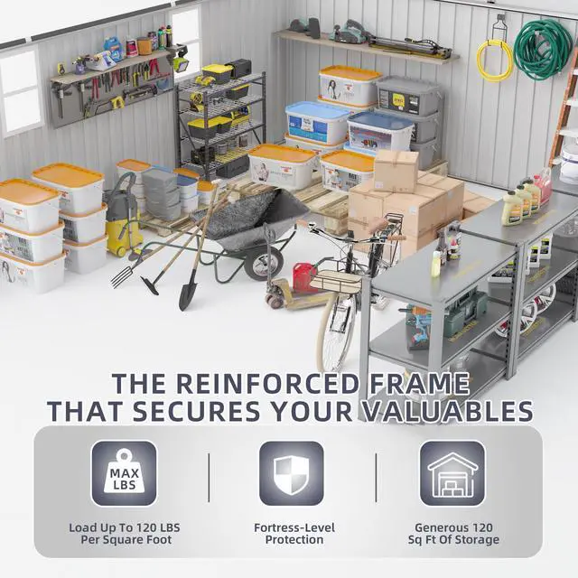 Alt view image 3 of 7 - Campcraft 10*12ft  0.25mm color steel plate, surface protective film, Two daylight Windows, A practical and thoughtful gift,two colors can be freely selected storage sheds