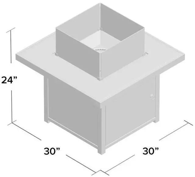 Alt view image 6 of 6 - Fibre Reinforced Concrete Propane Fire pit table