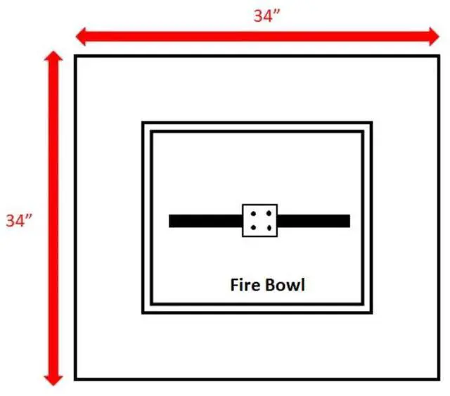 Alt view image 5 of 5 - 12" H Concrete Outdoor Fire Pit Table