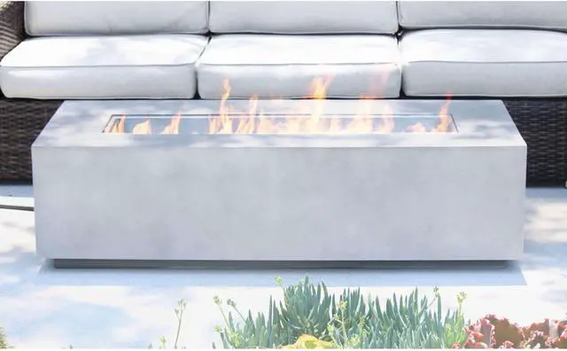 Alt view image 3 of 4 - Concrete Propane Outdoor Fire Pit Table