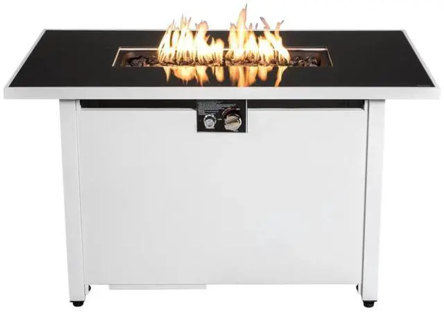 Main image of 43" Metal Rectangular Fire Pit  Outdoor Patio Heating Table