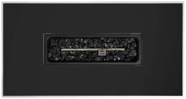 Alt view image 4 of 7 - 43" Metal Rectangular Fire Pit  Outdoor Patio Heating Table