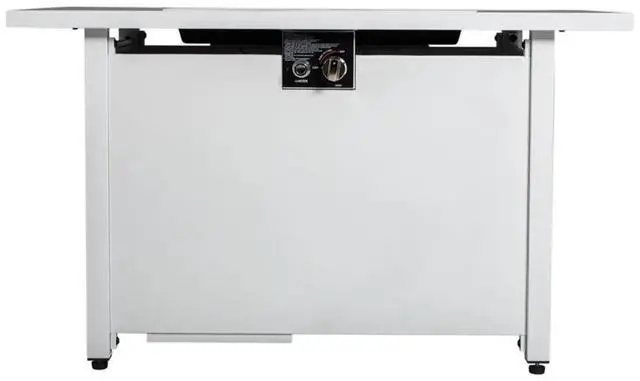 Alt view image 7 of 7 - 43" Metal Rectangular Fire Pit  Outdoor Patio Heating Table