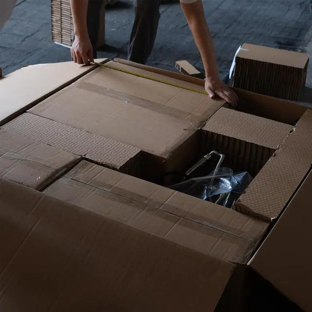 Alt view image 7 of 7 - Outdoor Propane Fire Pit, Square Stonecrest Gas Fire Pit for Outside Patio, Concrete Propane Fire Table 50,000 BTU Gas Fire Pit w Lava Rocks, Waterproof Cover