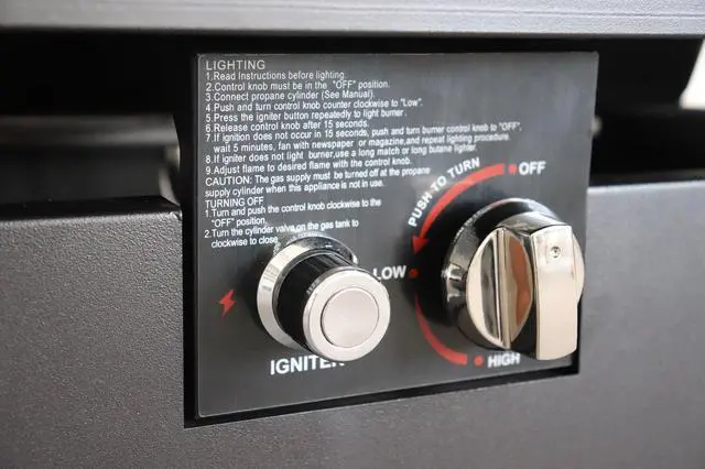 Alt view image 3 of 5 - 25'' H x 42'' W Steel Outdoor Fire Pit Table with Lid (Black)