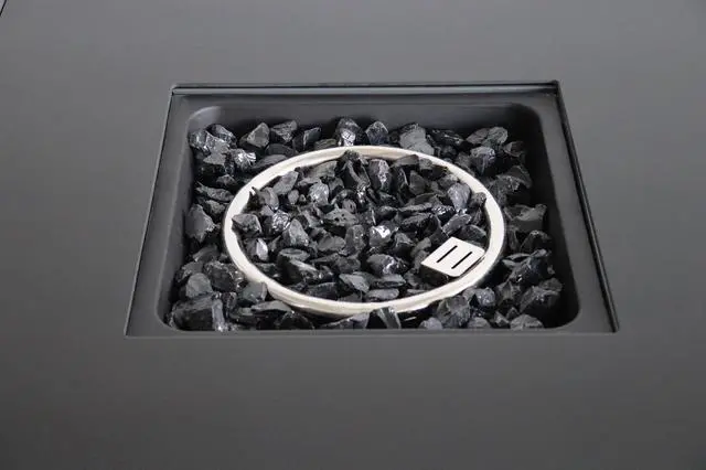 Alt view image 4 of 6 - 25" H x 30" W Steel Outdoor Fire Pit Table with Lid