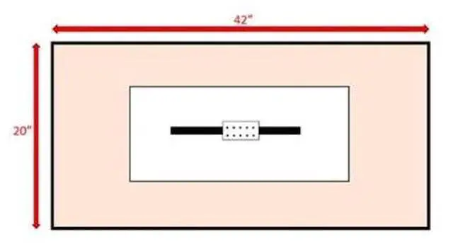 Alt view image 6 of 6 - 25 H x 42 W Outdoor Fire Pit Table with Lid (Gray)