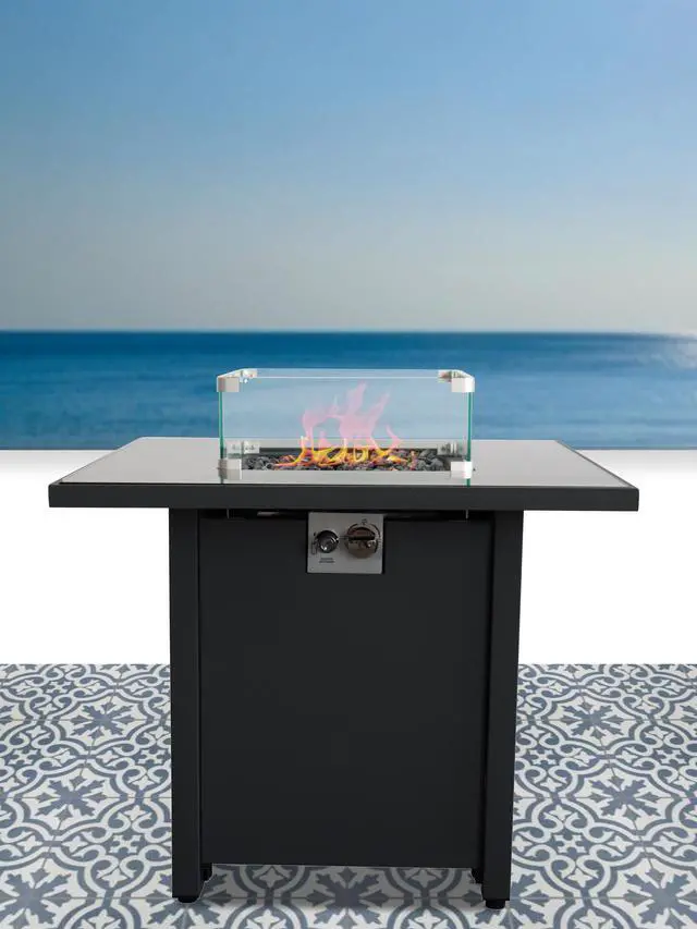 Main image of Outdoor Fire Pit for Outdoor Home Garden Backyard Fireplace (30 Inch Steel Black Color)