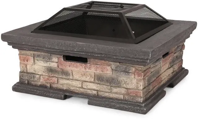 Alt view image 6 of 7 - MGO 29  SQUARE WOOD BURNING FIRE PIT