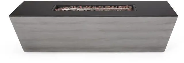 Alt view image 2 of 7 - 56" RECTANGLE MGO FIRE PIT - 50 000 BTU