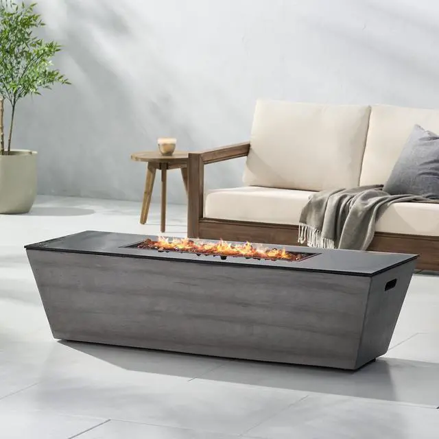 Main image of 56" RECTANGLE MGO FIRE PIT - 50 000 BTU