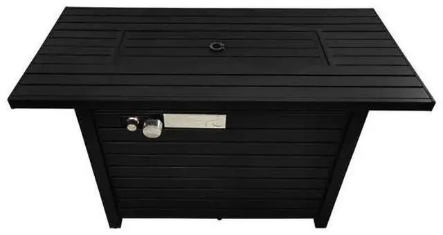 Alt view image 2 of 5 - 24" H Steel Propane Outdoor Fire Pit Table With Lid - CM-1124