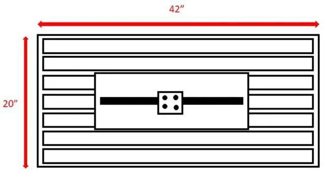 Alt view image 7 of 7 - 25" H x 42" W Steel Outdoor Fire Pit Table with Lid (Black)